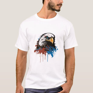 Graffiti Paint Eagle Bird Creative Art Painting T-Shirt