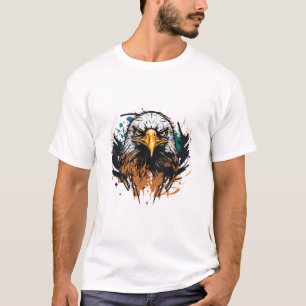 Graffiti Paint Eagle Bird Creative Art Painting T-Shirt