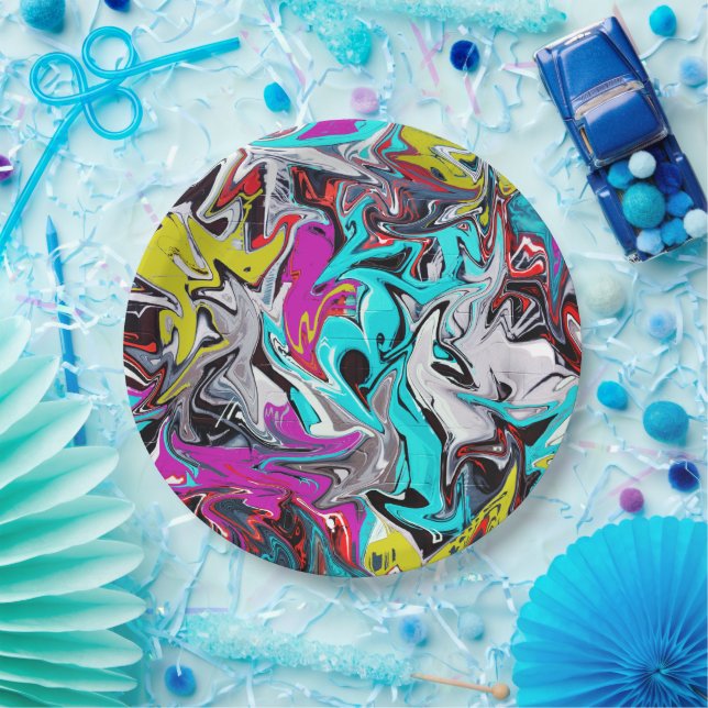 Graffiti Paper Plate (Party)