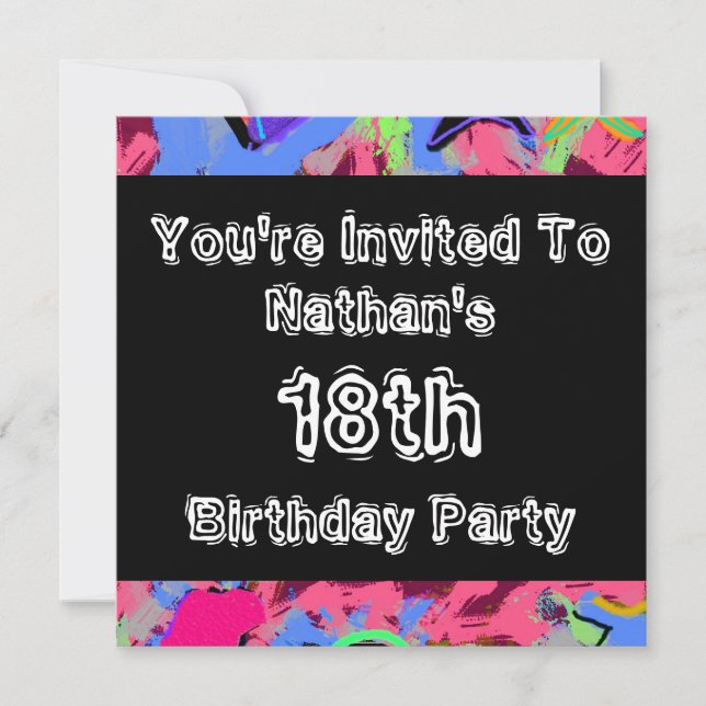 Graffiti ~ Party Invitation (Front)