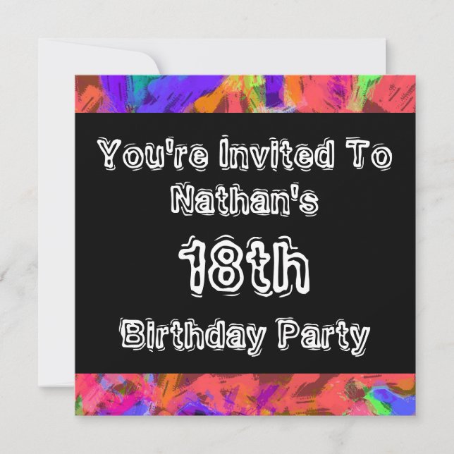 Graffiti ~ Party Invitation (Front)
