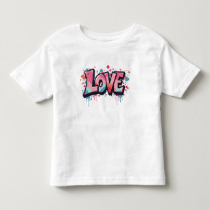 Graffiti Pastel Love Bomb Toddler T-Shirt