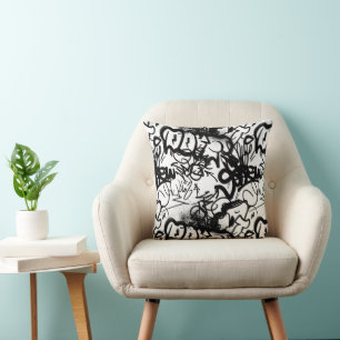 Graffiti Pattern Cushion