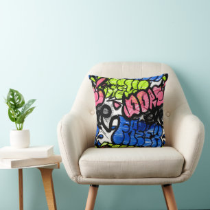 Graffiti Pattern Cushion