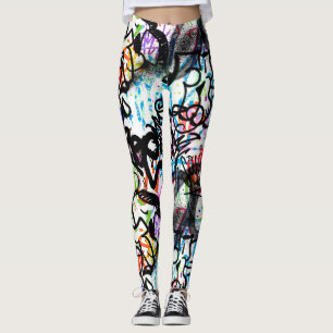 Graffiti Pattern Leggings