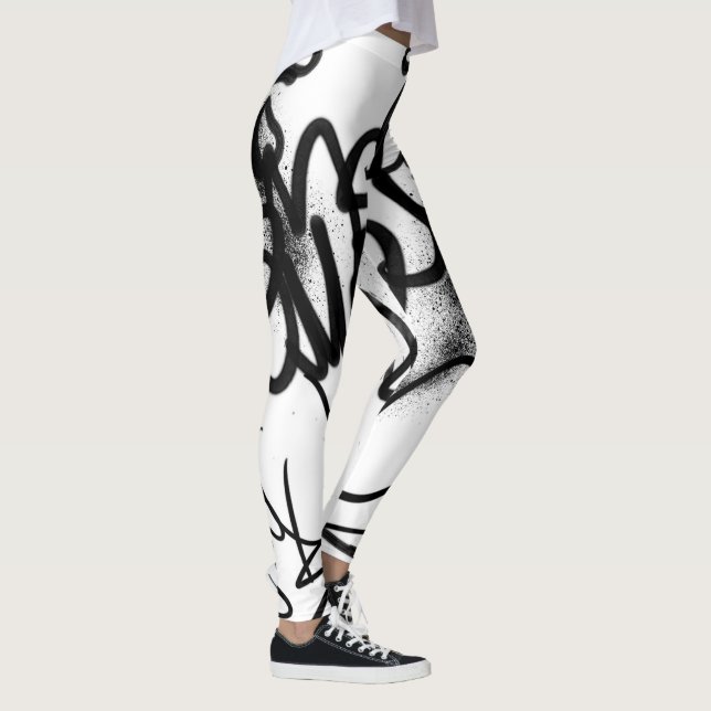 Graffiti Pattern  Leggings (Right)