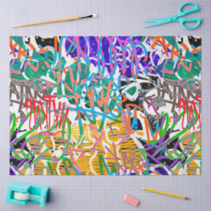 Graffiti Pattern Tissue Paper