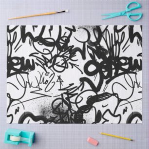 Graffiti Pattern Tissue Paper