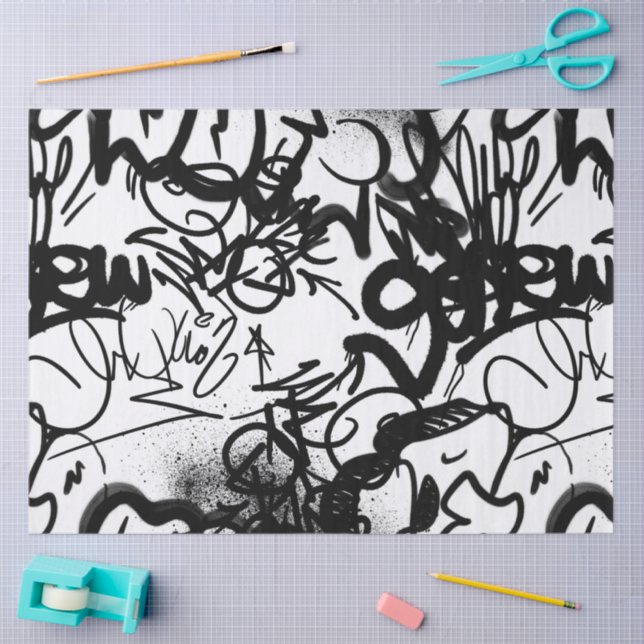 Graffiti Pattern  Tissue Paper (Craft)
