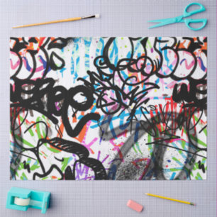 Graffiti Pattern Tissue Paper