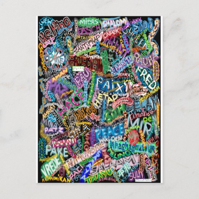 graffiti peace card (Front)