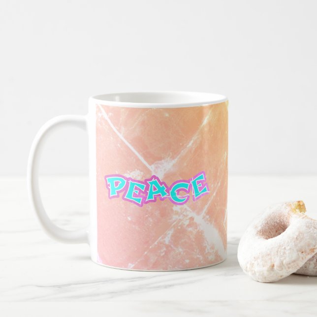 Graffiti Peace Coffee Mug (With Donut)