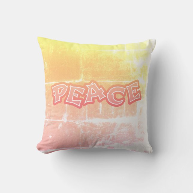 Graffiti Peace Cushion (Front)