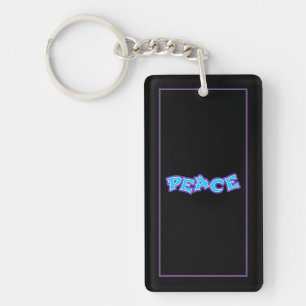 Graffiti Peace Key Ring