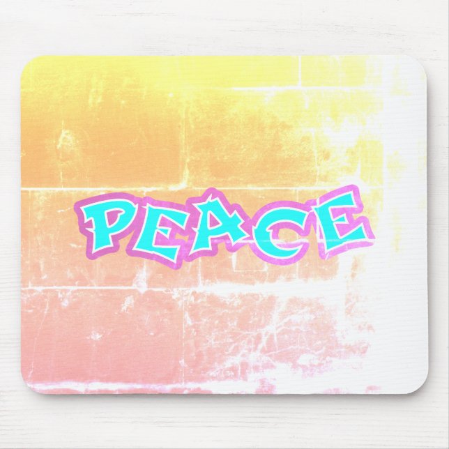 Graffiti Peace Mouse Pad (Front)