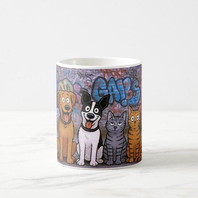 Graffiti Pets Smile Coffee Mug (Center)