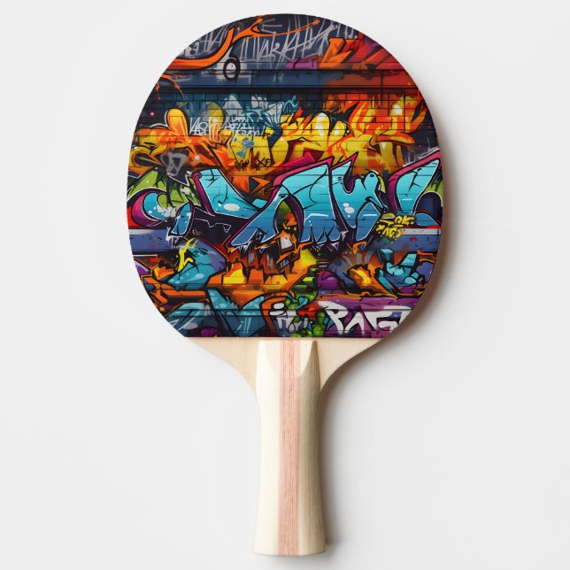 Graffiti Ping Pong Paddle (Front)