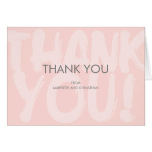 Graffiti Pink Baby Shower Thank You Card