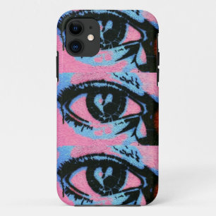 graffiti pink blue eye iphone 6 case