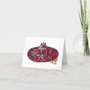 Graffiti Pomegranate Minimalist Art Thank You Card
