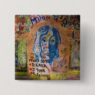 Graffiti - Prague 15 Cm Square Badge