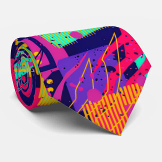 graffiti print teen abstract pattern background  tie