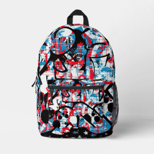 Graffiti Printed Backpack