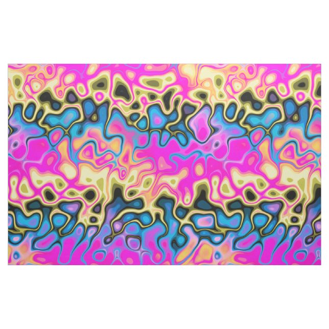 graffiti processor, cmyk skater flames : fabric (Fat Quarter)