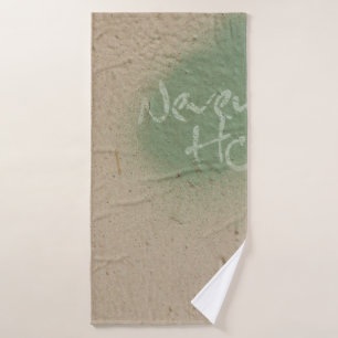 Graffiti quote hope inspiration bath towel