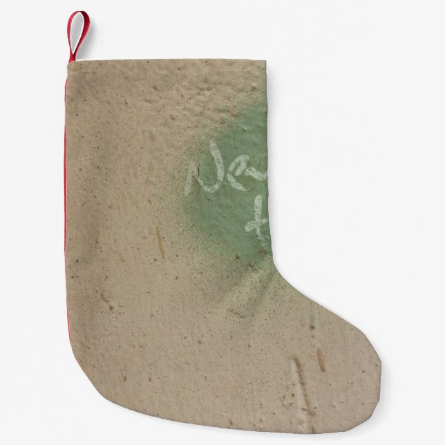 Graffiti quote hope inspiration small christmas stocking (Front)