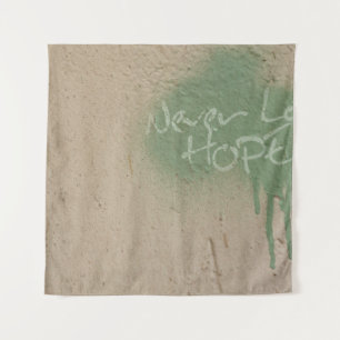 Graffiti quote hope inspiration tapestry