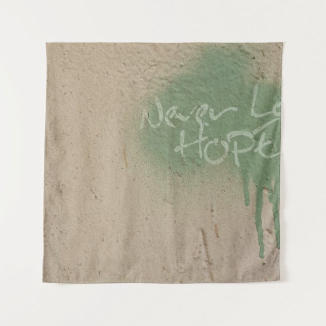 Graffiti quote hope inspiration tapestry (Front)
