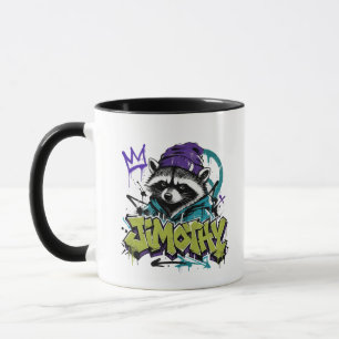 Graffiti Raccoon Street Art Urban Punk Style Mug