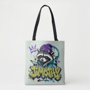 Graffiti Raccoon Street Art Urban Punk Style Tote Bag