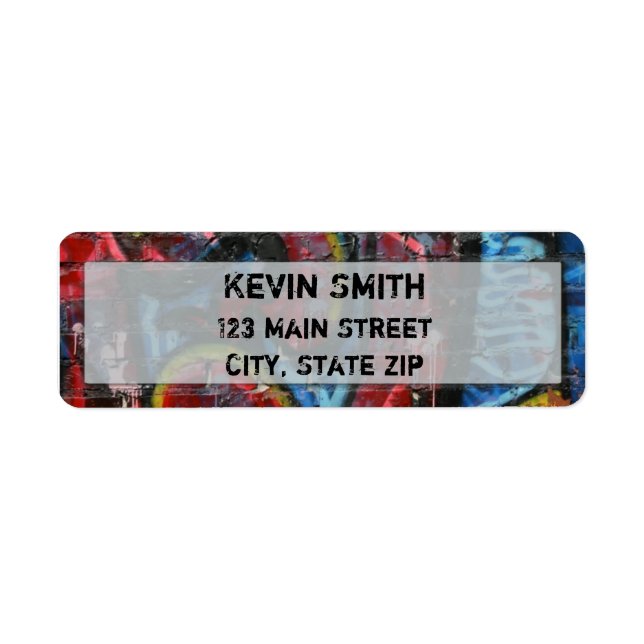Graffiti Return Address Labels (Front)