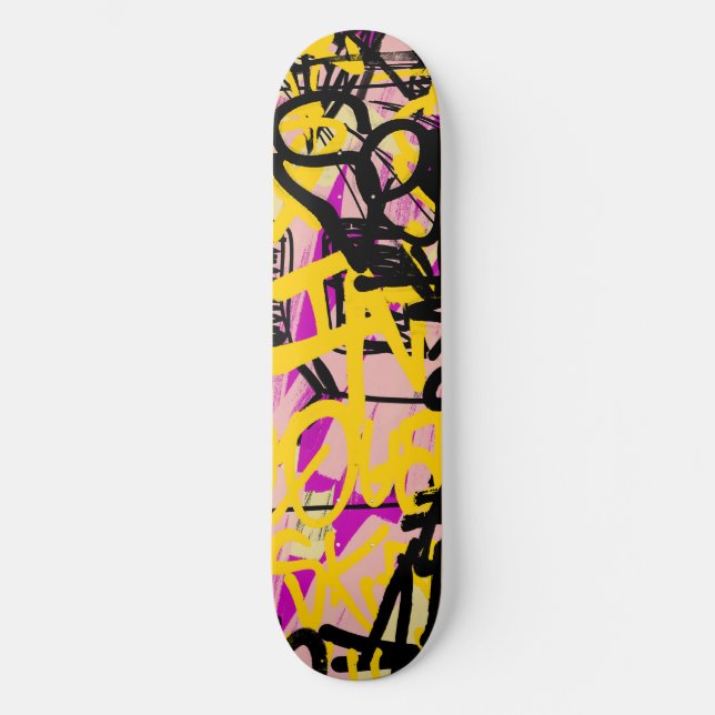 Graffiti Scribbles Skateboard (Front)