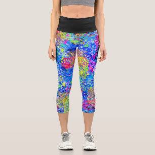 Graffiti Sea Capri Leggings