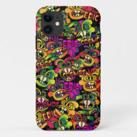 Graffiti shower curtain