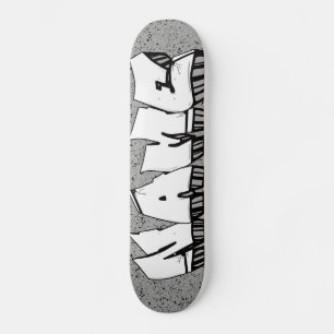 GRAFFITI SKATEBOARD ANY NAME OR WORD CAN BE MADE