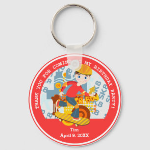 Graffiti skateboard kid birthday party key ring