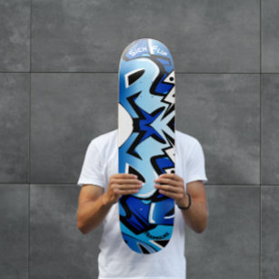 Graffiti Skateboard with personalised captions
