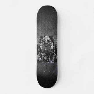 graffiti skateboards pug grunge noir et blanc