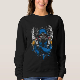 Graffiti Skeleton Spray Can Spray Sprayer Spray Sweatshirt