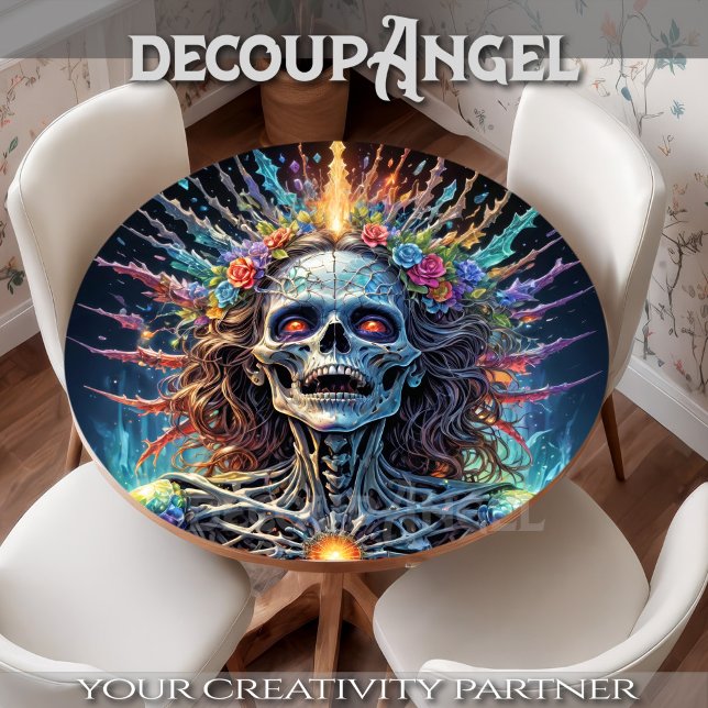 Graffiti Skull Explosion - Decoupage - Tissue Paper (Creator Uploaded)