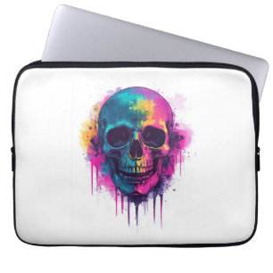 Graffiti Skull Rebel Laptop Sleeve