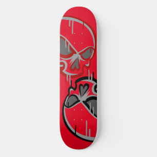 Graffiti Skulls  Skateboard