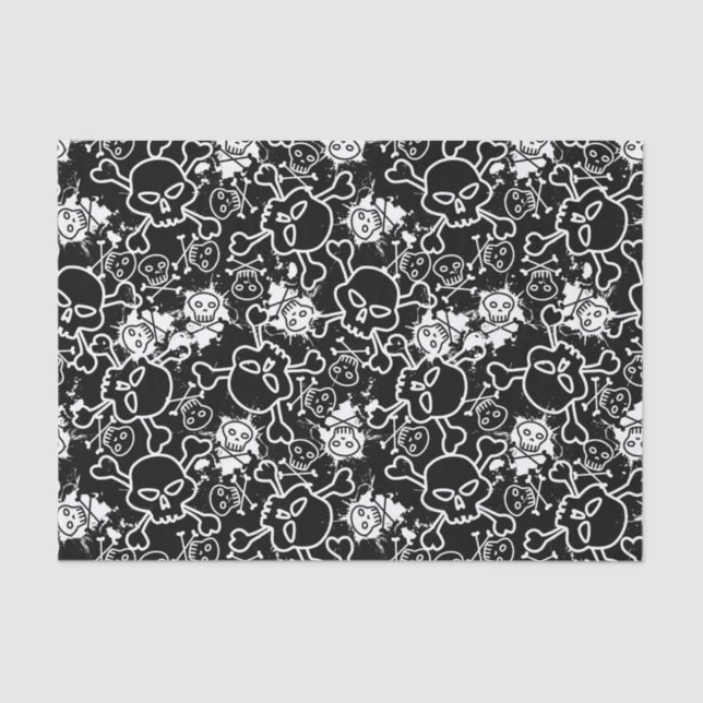 Graffiti skulls tissue paper (Front)