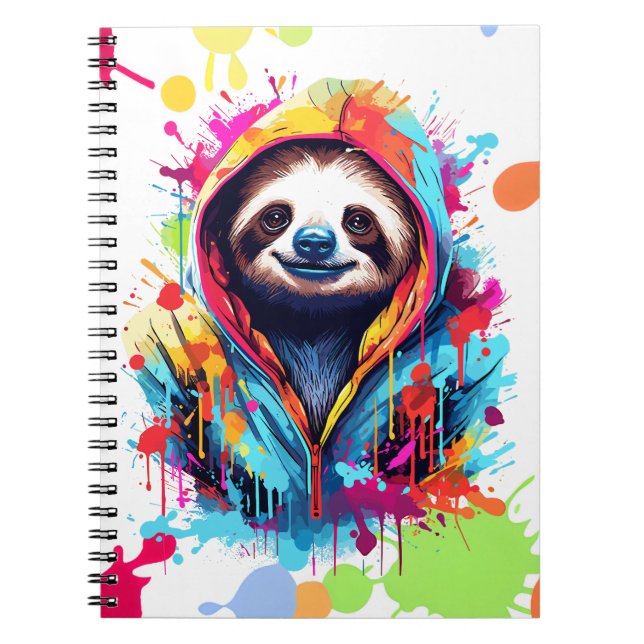 Graffiti Sloth Notebook (Front)