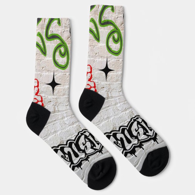 Graffiti Socks (Right)