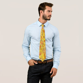Graffiti Splatter Tie Orange